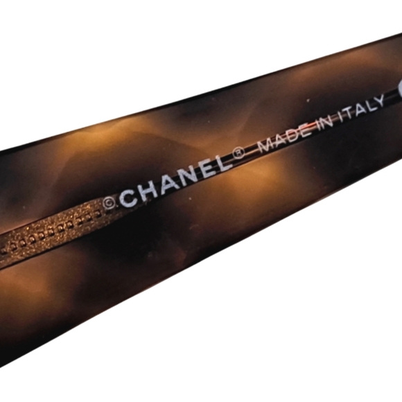 CHANEL 4126 C125/13 Sunglasses Shield Gold Tortoise Women - Picture 12 of 13